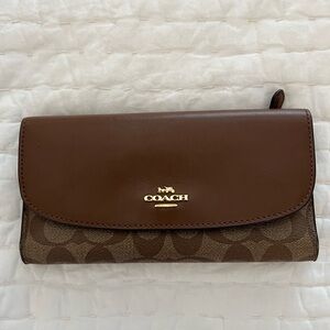Coach Signature Brown Wallet